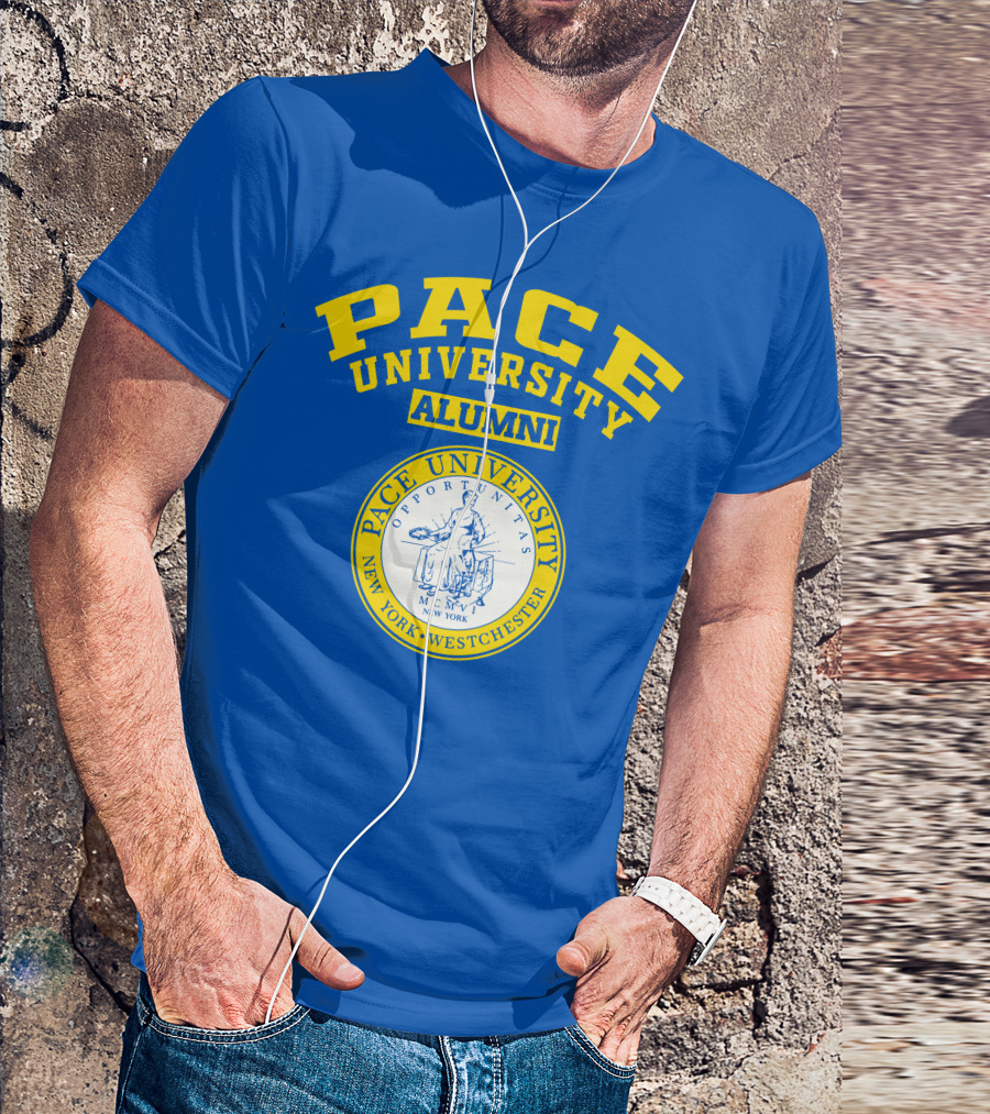 Pace University Alumni Seal New York Westchester MCMV Opportunities T-Shirt