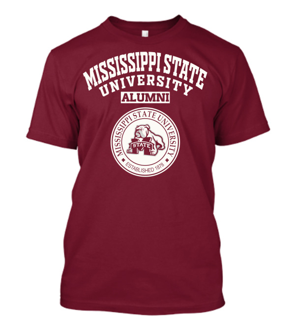 Mississippi State University Alumni Established 1878 Bulldog State T-Shirt
