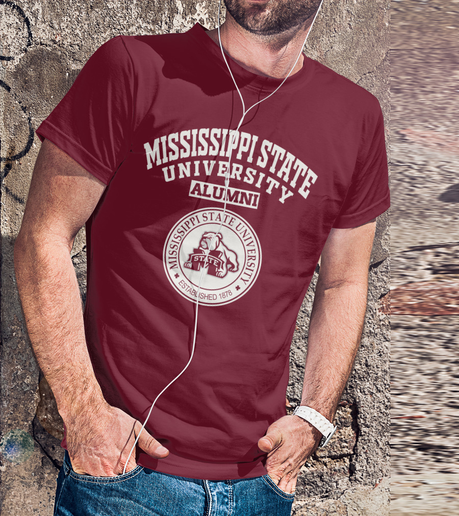Mississippi State University Alumni Established 1878 Bulldog State T-Shirt