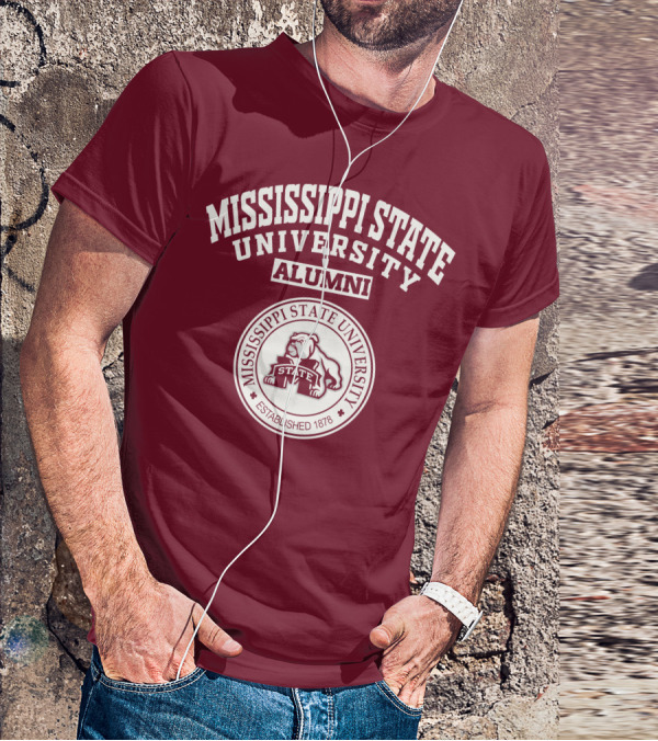 Mississippi State University Alumni Established 1878 Bulldog State T-Shirt