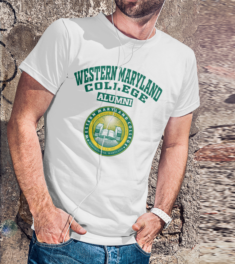 Western Maryland College Alumni Westminster Seal E Tenebris In Lucem Voco T-Shirt