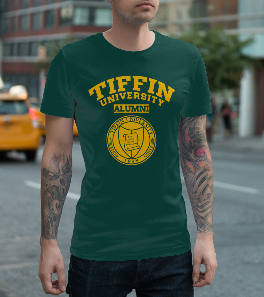 Tiffin University Alumni 1888 Sine Audacia Nullum Praemium T-Shirt