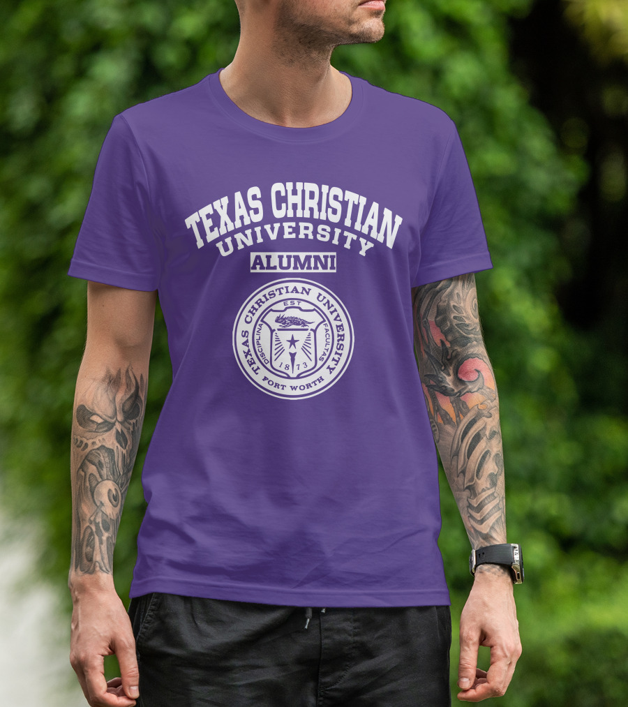 Texas Christian University Alumni Est 1873 Fort Worth Seal T-Shirt