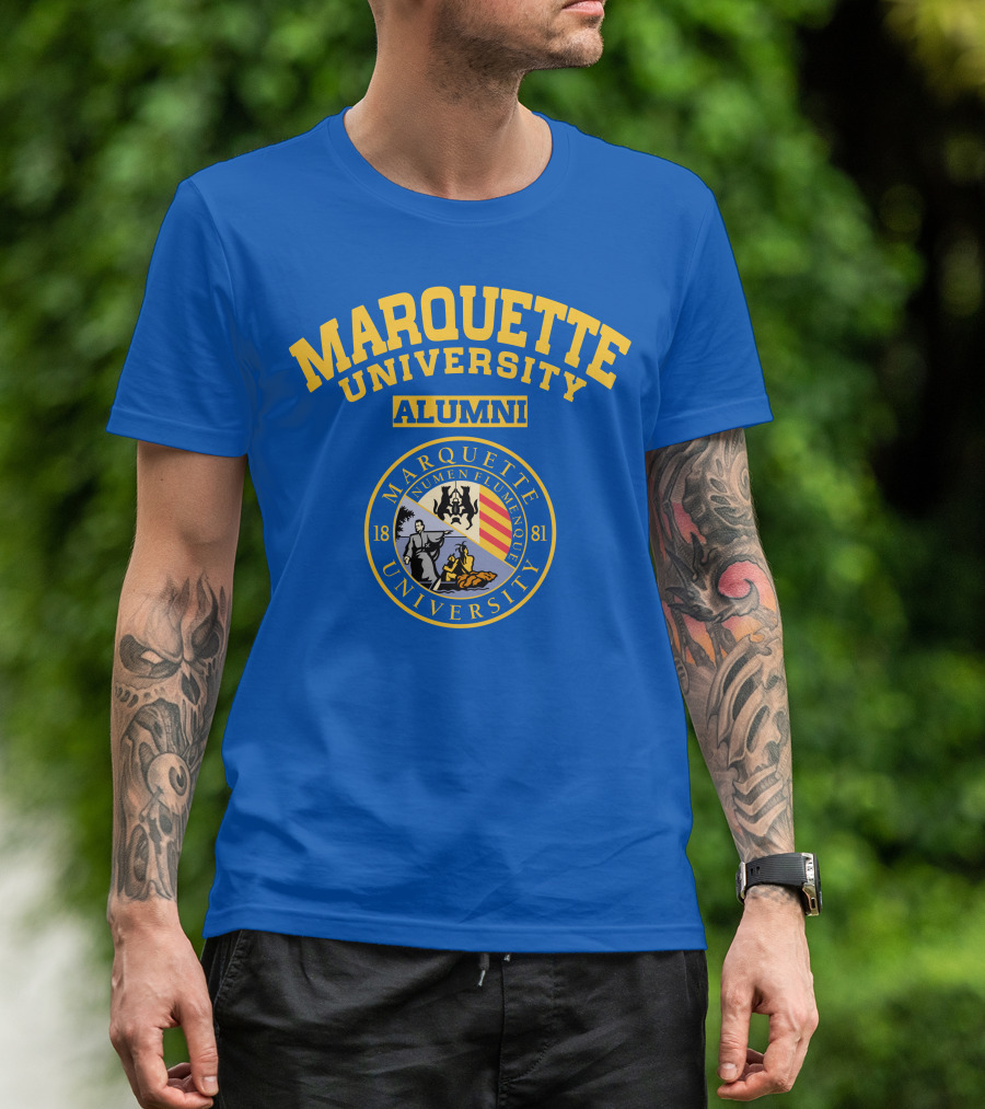 Marquette University Alumni Seal Numen Flumenque 1881 T-Shirt