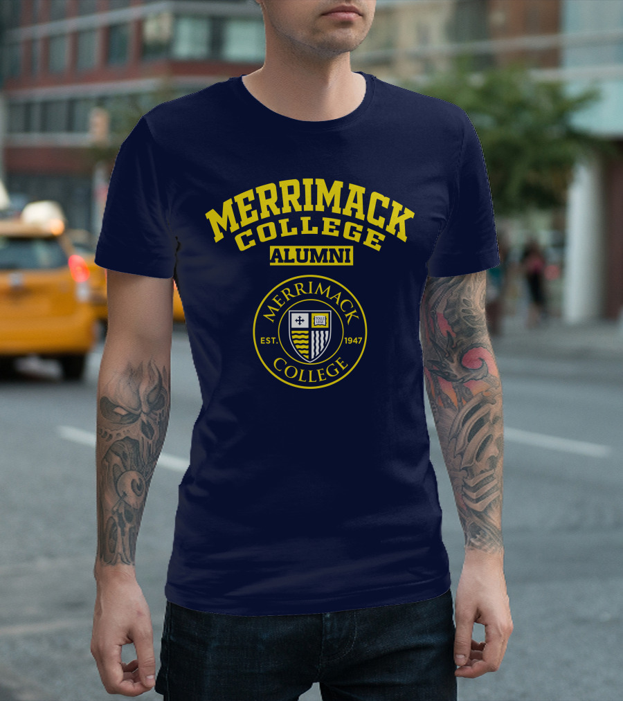 Merrimack College Alumni Est. 1947 Emblem T-Shirt