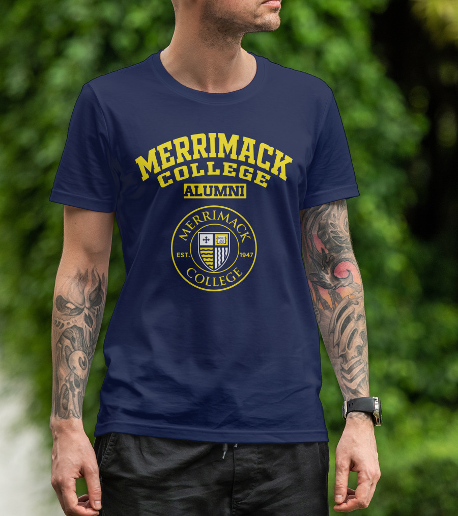 Merrimack College Alumni Est. 1947 Emblem T-Shirt