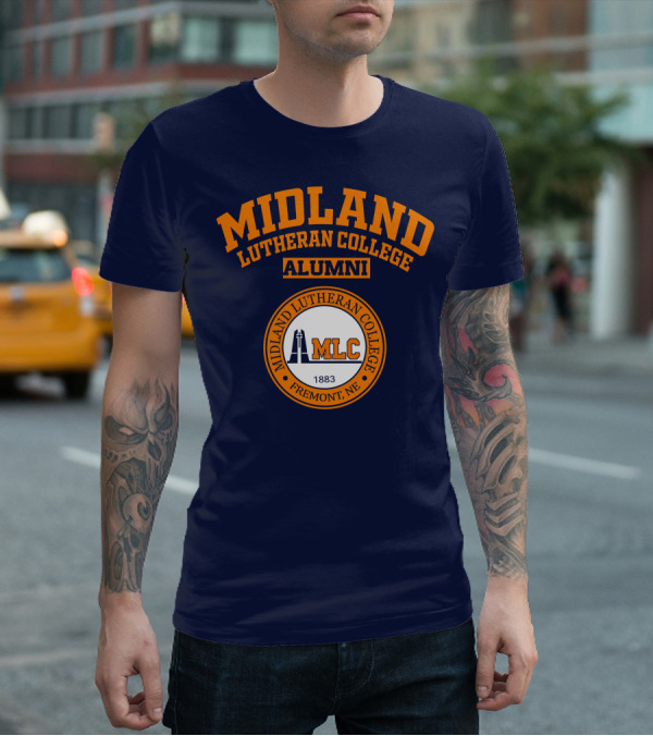 MIDLAND LUTHERAN COLLEGE ALUMNI MLC FREMONT NE 1883 T-Shirt