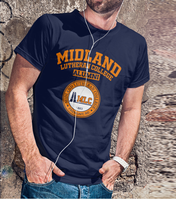 MIDLAND LUTHERAN COLLEGE ALUMNI MLC FREMONT NE 1883 T-Shirt