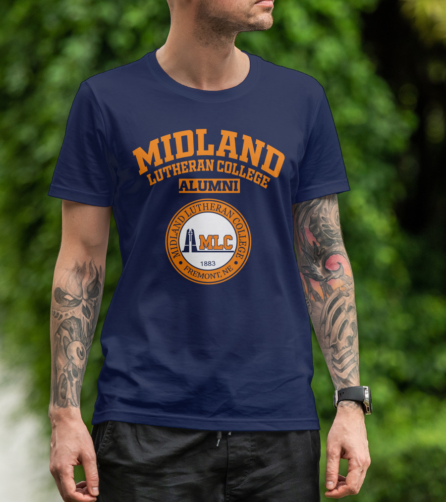 MIDLAND LUTHERAN COLLEGE ALUMNI MLC FREMONT NE 1883 T-Shirt