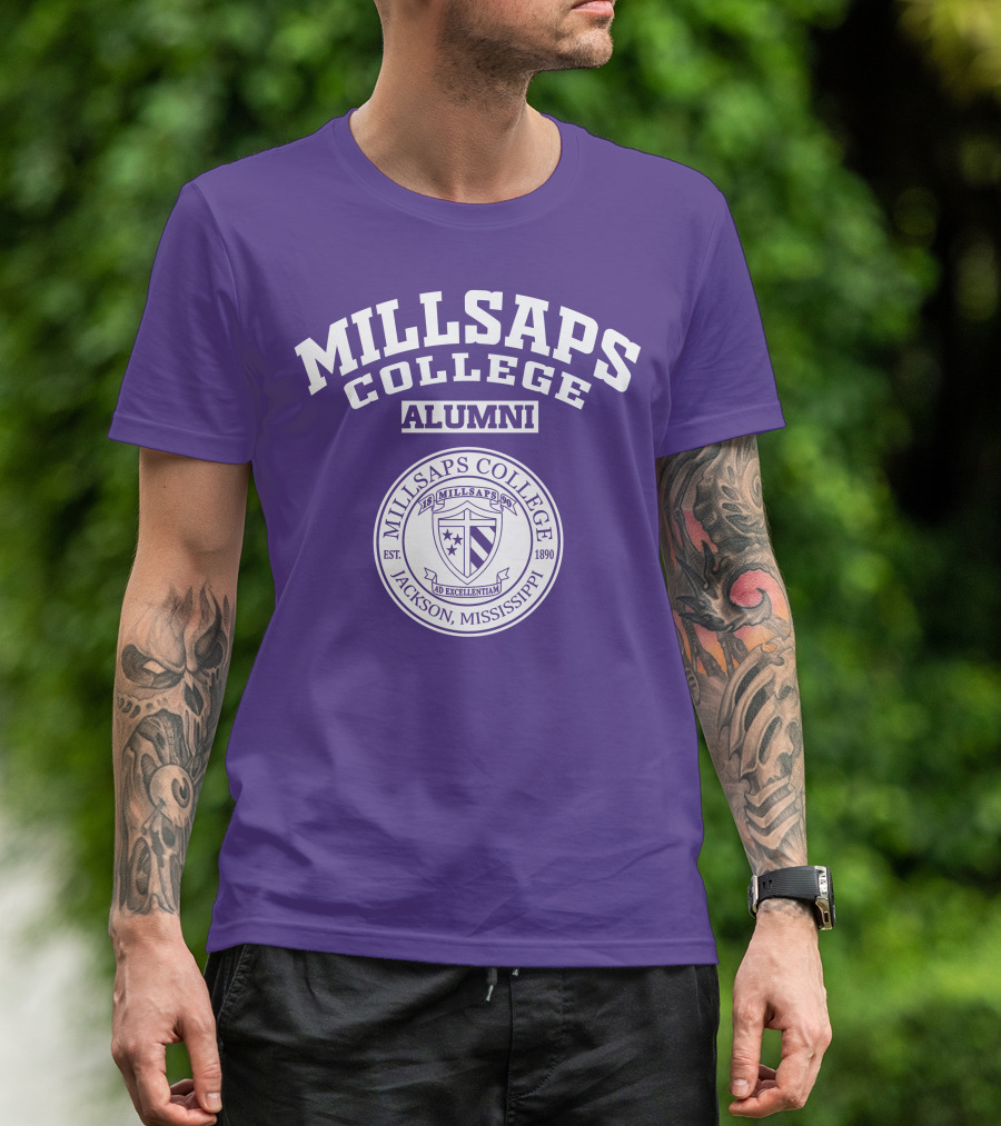 Millsaps College Alumni Jackson Mississippi Est 1890 Ad Excellentiam Seal T-Shirt