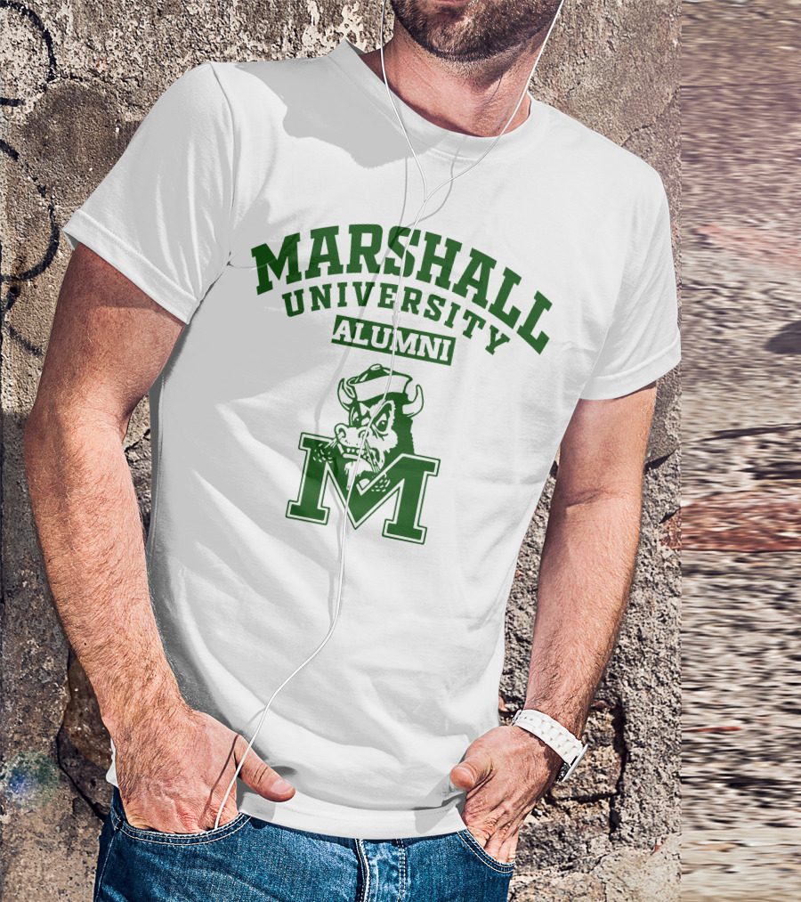 Marshall University Alumni Buffalo Logo M T-Shirt