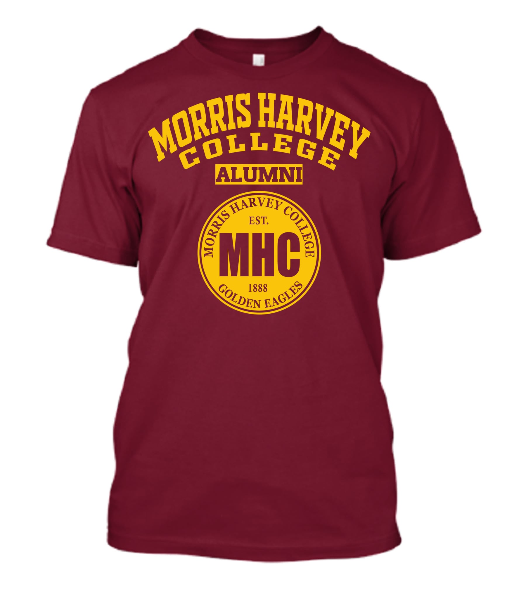Morris Harvey College Alumni MHC Established 1888 Golden Eagles T-Shirt