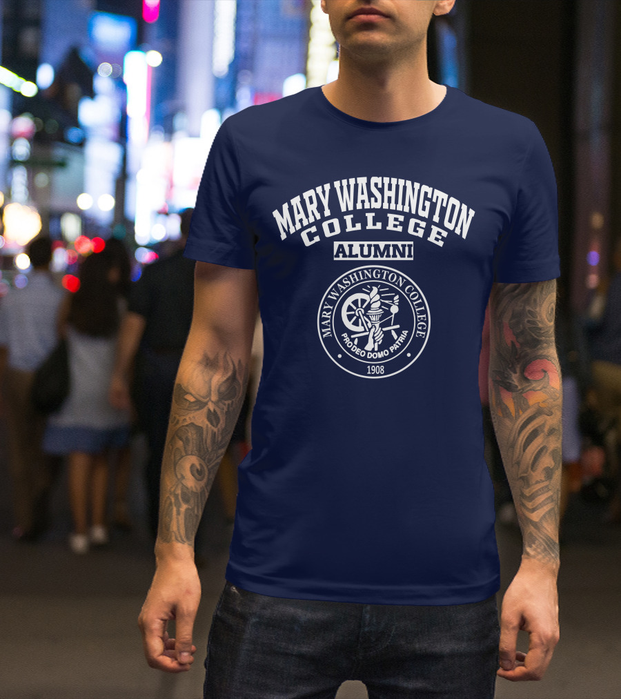 Mary Washington College Alumni Crest Pro Deo Domo Patria 1908 T-Shirt
