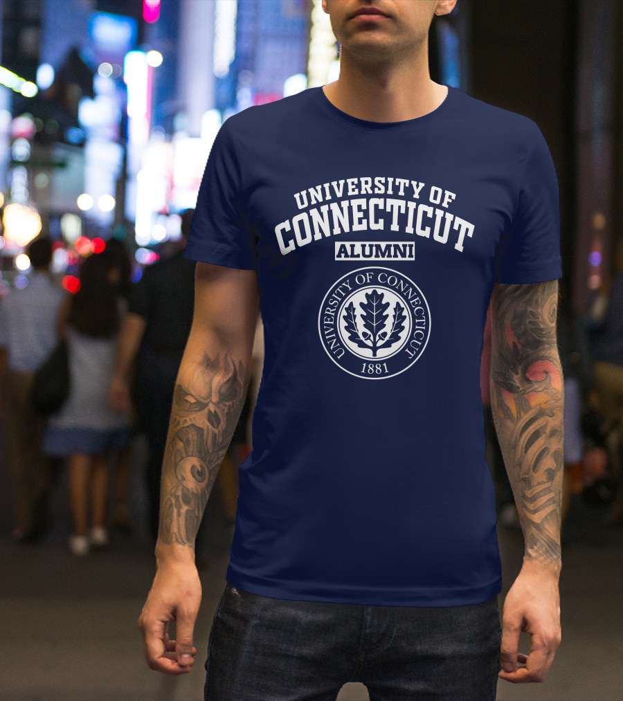 UNIVERSITY OF CONNECTICUT ALUMNI 1881 Oak Leaf Seal T-Shirt