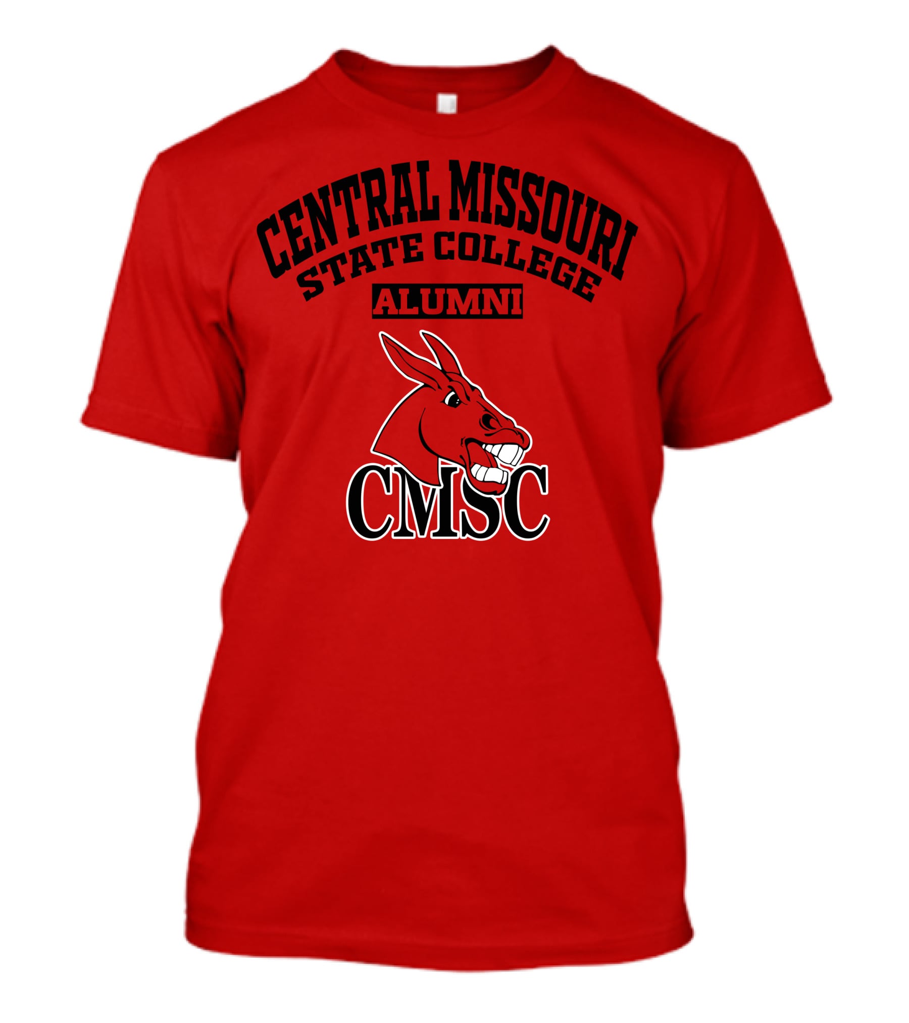 Central Missouri State College Alumni CMSC Red Mule T-Shirt