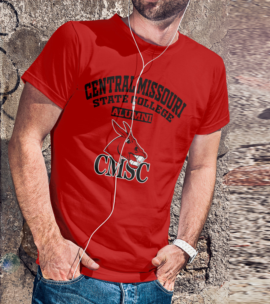 Central Missouri State College Alumni CMSC Red Mule T-Shirt