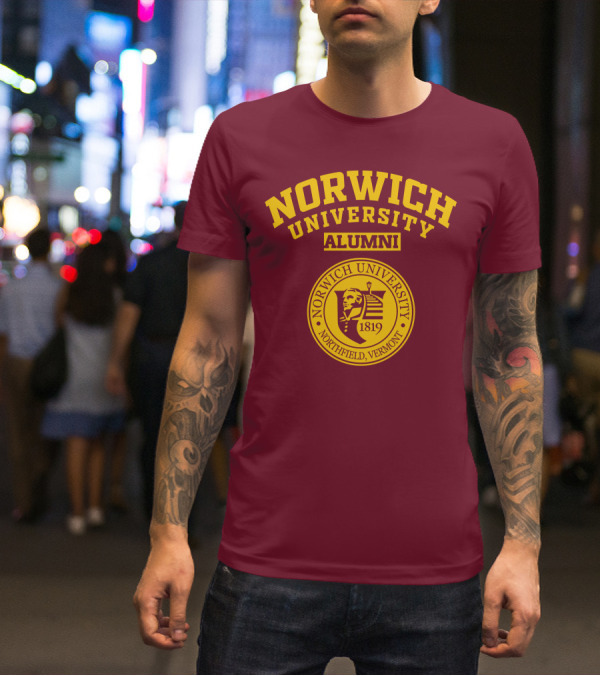 Norwich University Alumni Northfield Vermont 1819 Crest T-Shirt