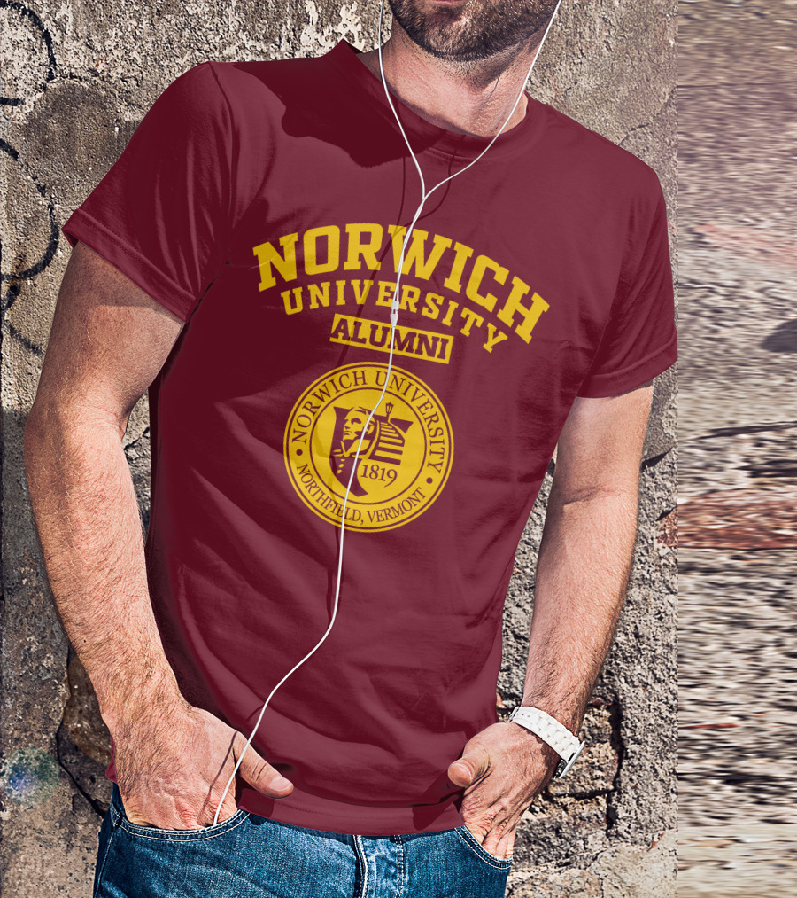 Norwich University Alumni Northfield Vermont 1819 Crest T-Shirt