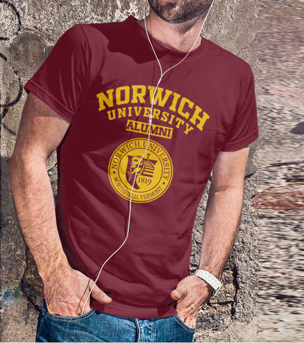 Norwich University Alumni Northfield Vermont 1819 Crest T-Shirt