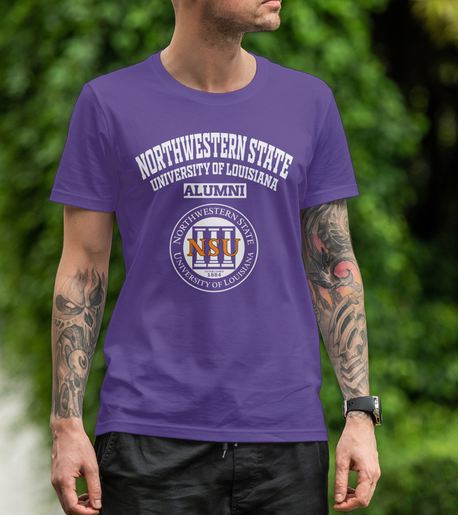 Northwestern State University Of Louisiana Alumni NSU Established 1884 T-Shirt