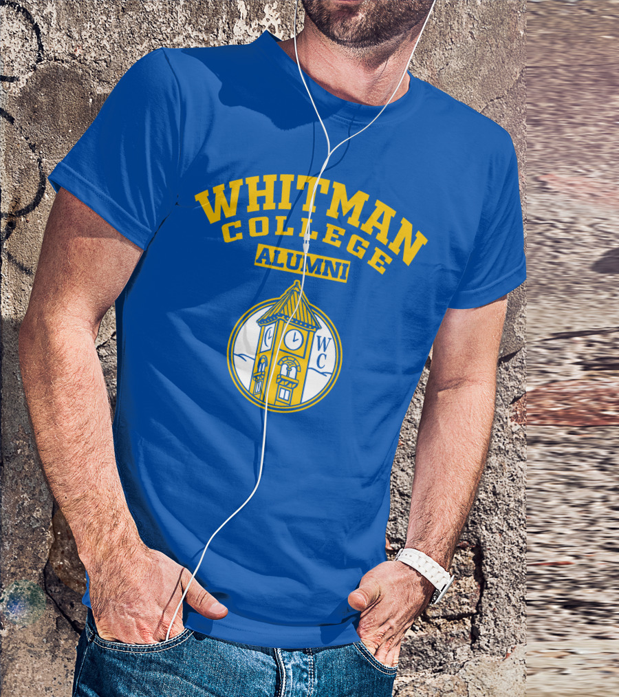 WHITMAN COLLEGE ALUMNI WC Clock Tower T-Shirt