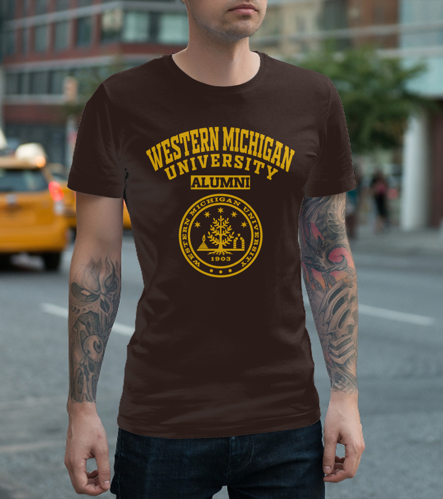 Western Michigan University Alumni 1903 Seal T-Shirt