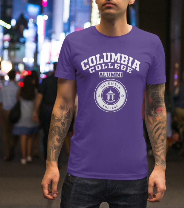 Columbia College Alumni 1854 Purple T-Shirt