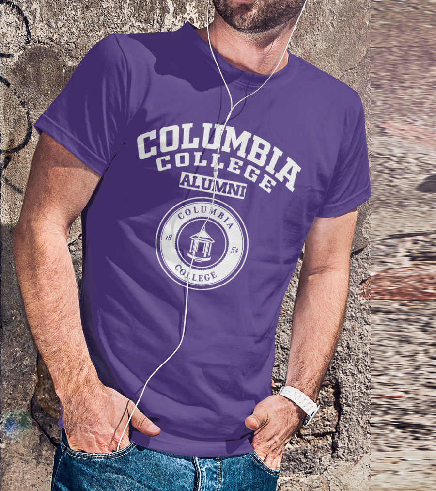 Columbia College Alumni 1854 Purple T-Shirt