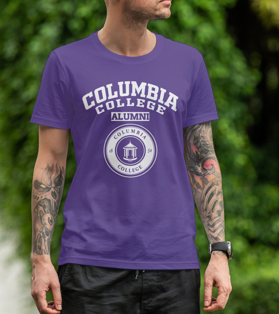 Columbia College Alumni 1854 Purple T-Shirt