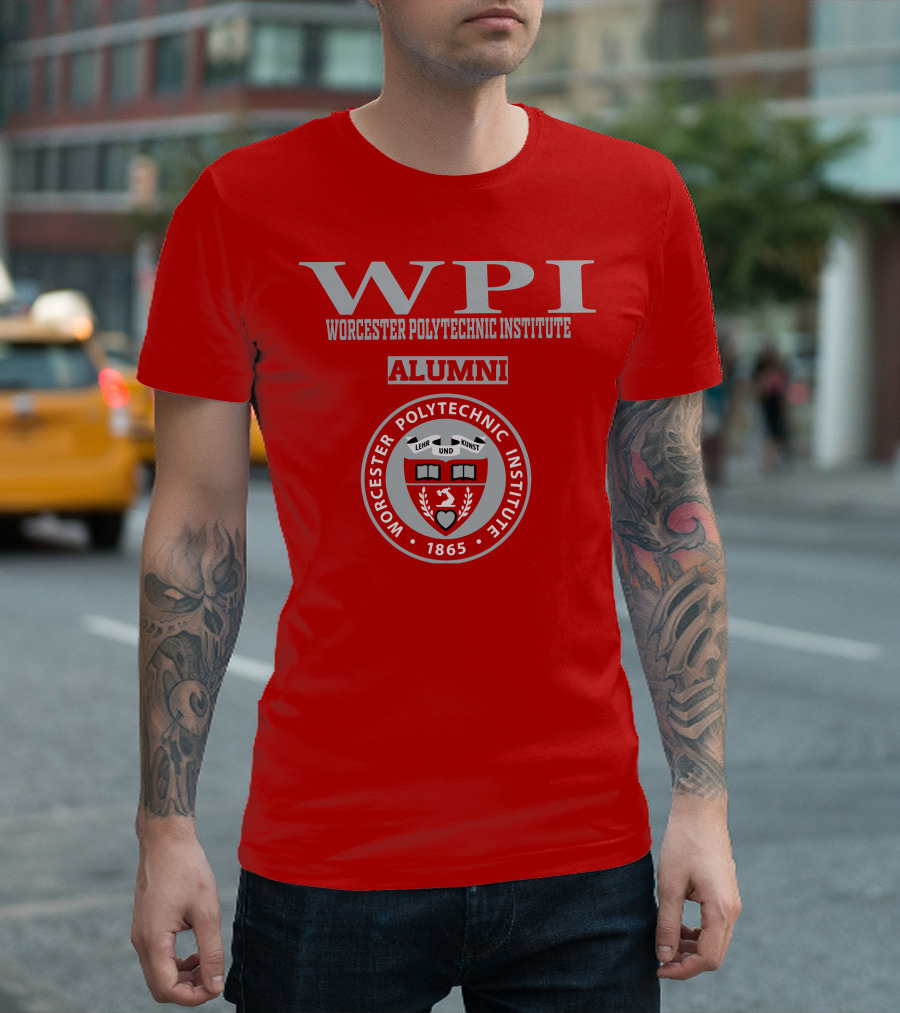 Worcester Polytechnic Institute WPI Alumni Seal 1865 T-Shirt