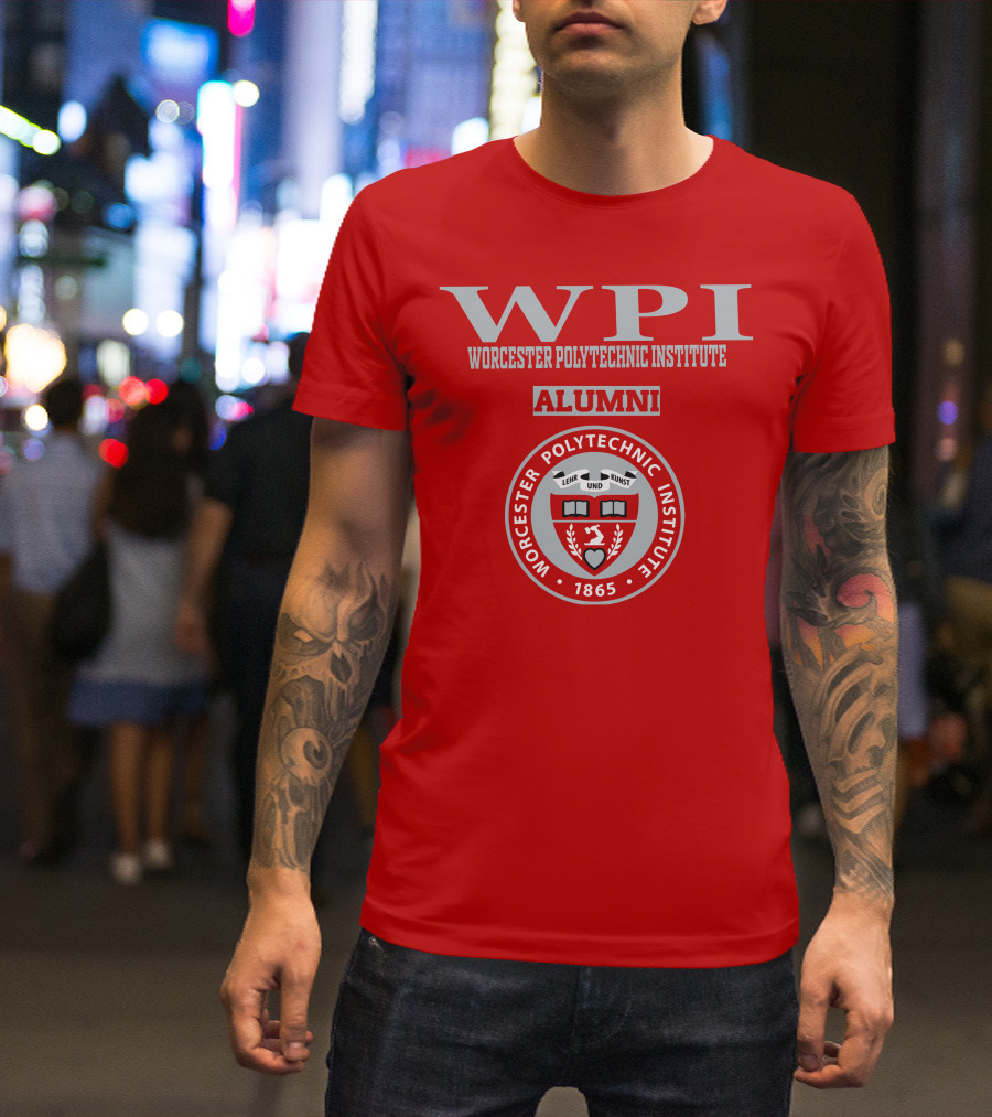 Worcester Polytechnic Institute WPI Alumni Seal 1865 T-Shirt