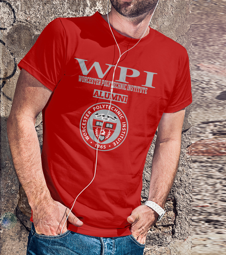 Worcester Polytechnic Institute WPI Alumni Seal 1865 T-Shirt