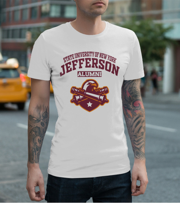 State University Of New York Jefferson Alumni Eagle Star Banner T-Shirt