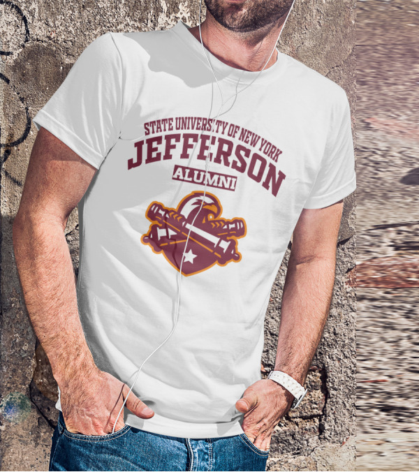 State University Of New York Jefferson Alumni Eagle Star Banner T-Shirt