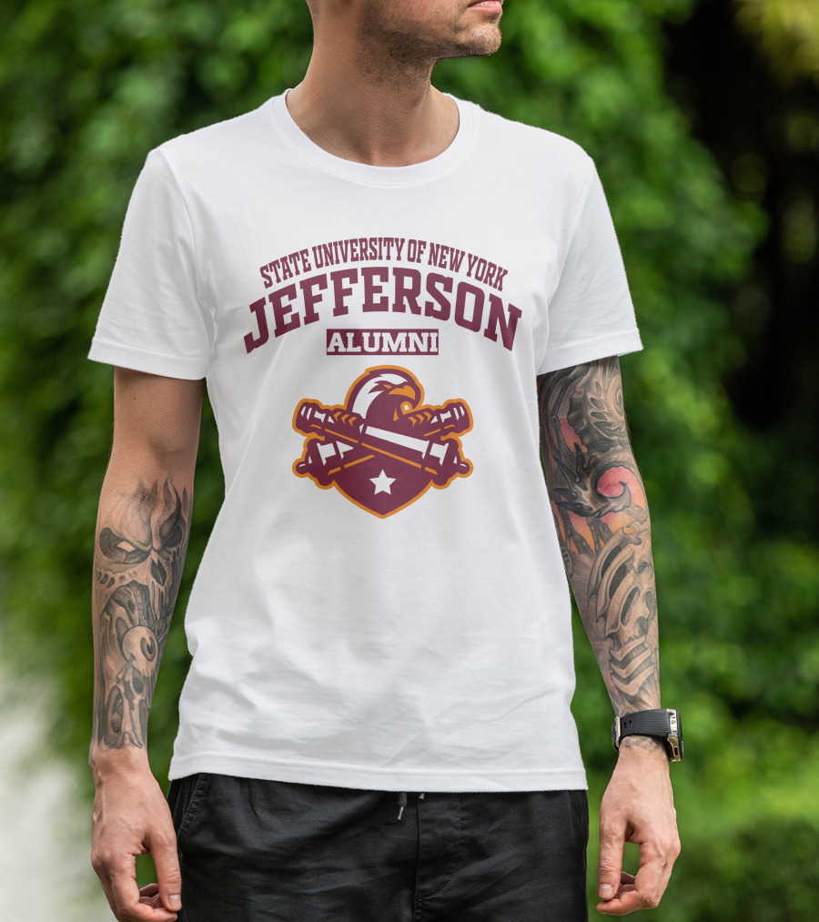 State University Of New York Jefferson Alumni Eagle Star Banner T-Shirt
