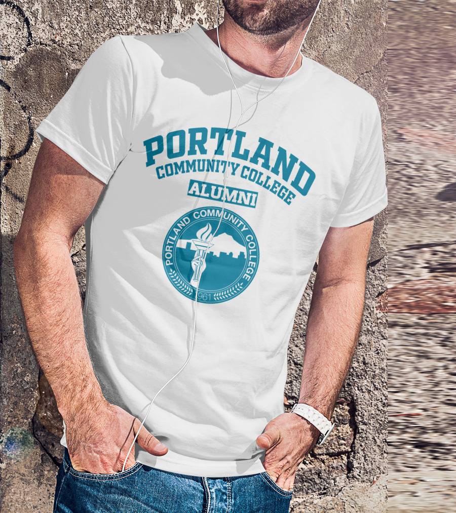 Portland Community College Alumni 1961 Torch Emblem T-Shirt