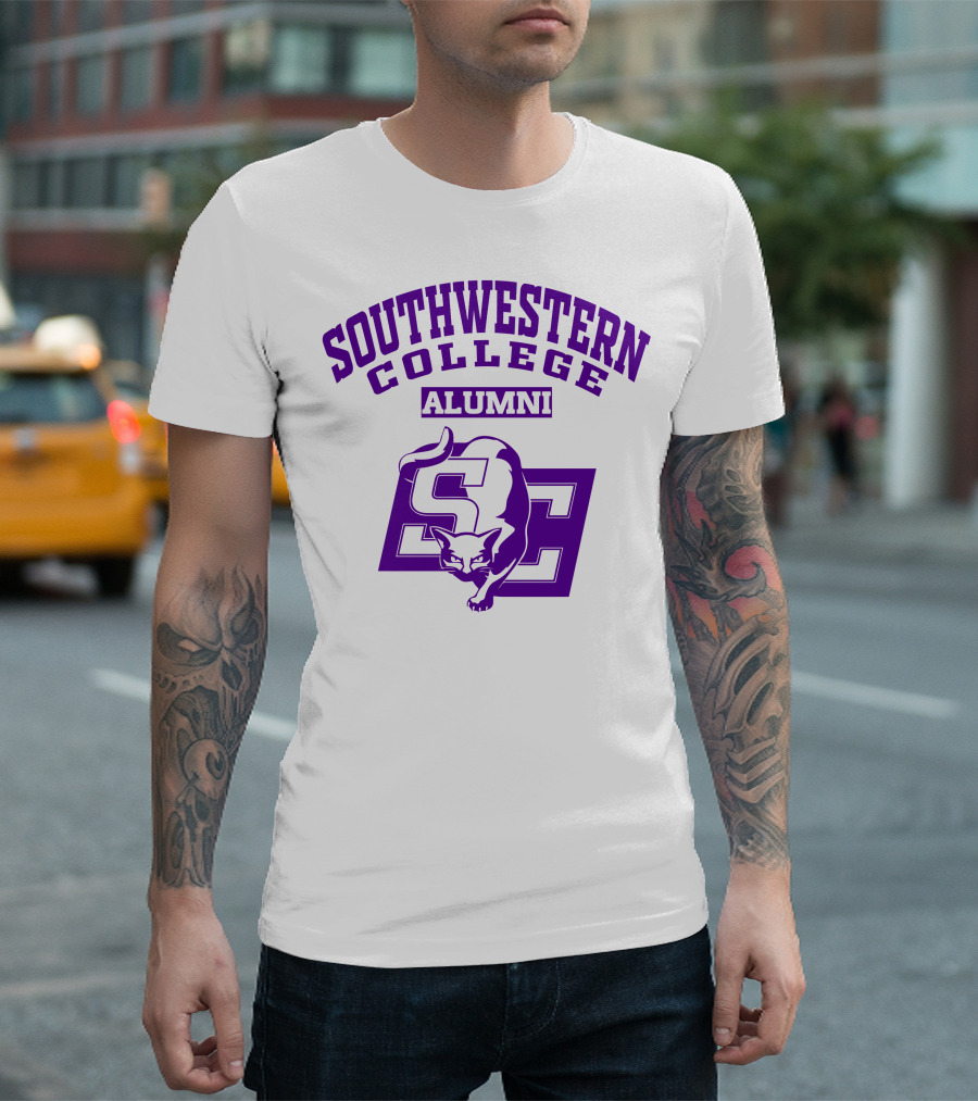 Southwestern College Alumni SC Logo with Cougar T-Shirt