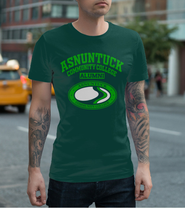 Asnuntuck Community College Alumni With Oval Emblem T-Shirt