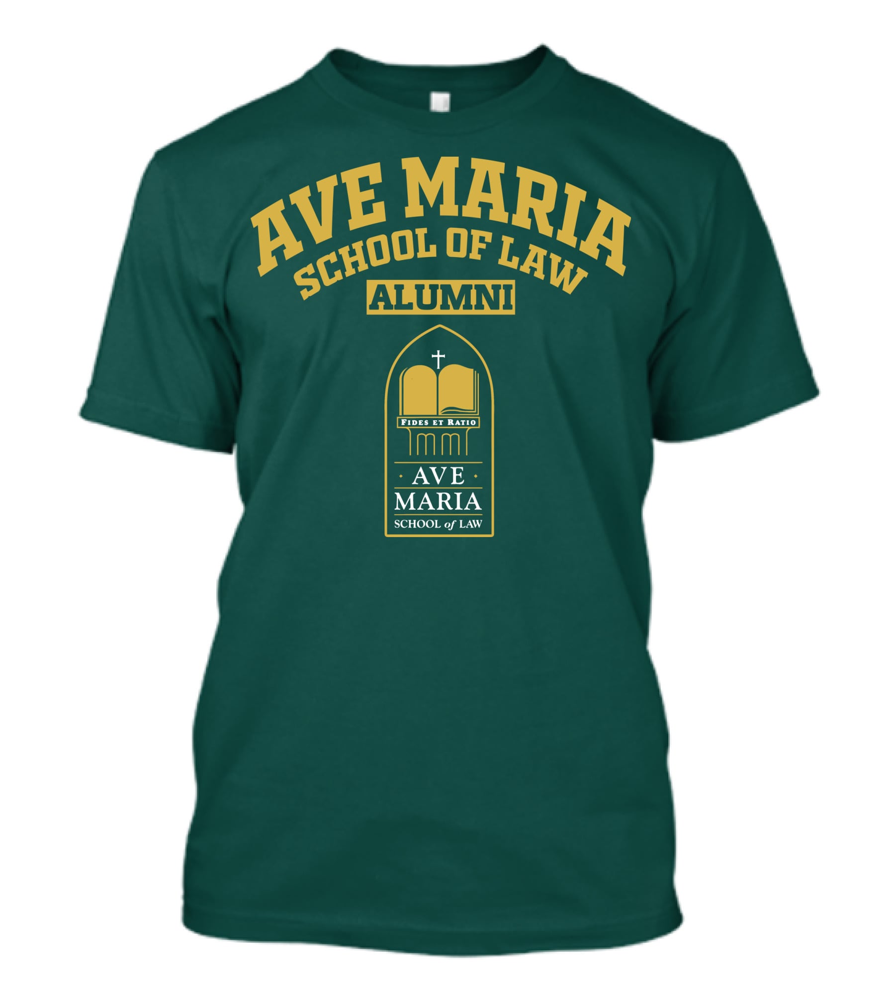 Ave Maria School Of Law Alumni Fides Et Ratio Crest T-Shirt