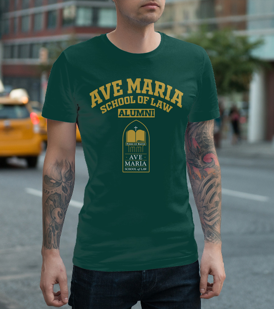 Ave Maria School of Law Alumni Fides et Ratio Crest T-Shirt
