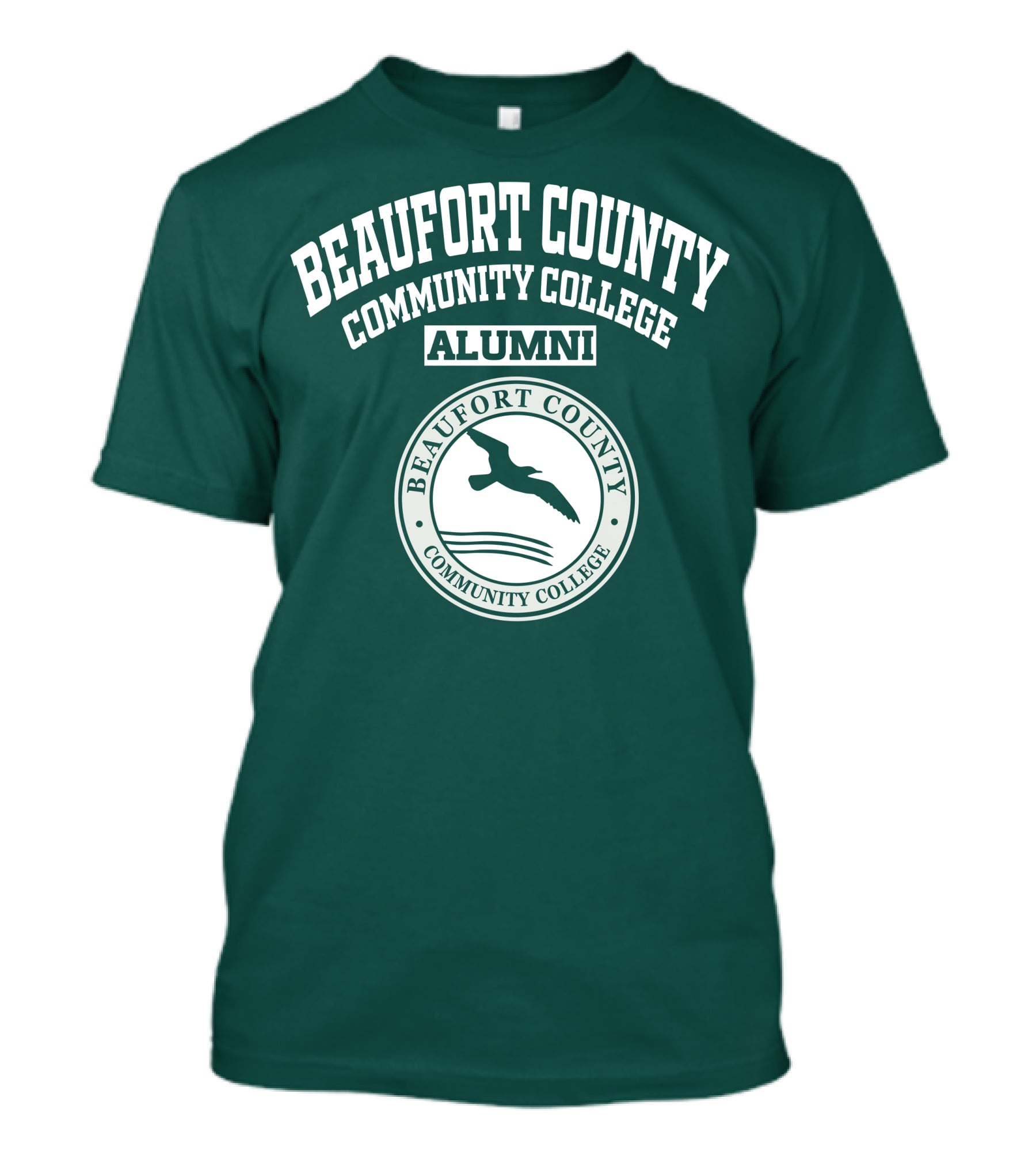 Beaufort County Community College Alumni Seal With Bird And Waves T-Shirt
