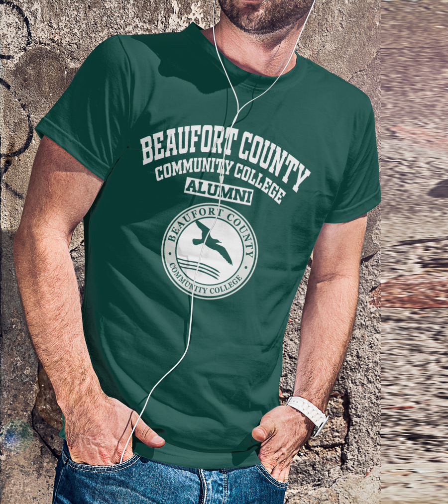 Beaufort County Community College Alumni Seal With Bird And Waves T-Shirt