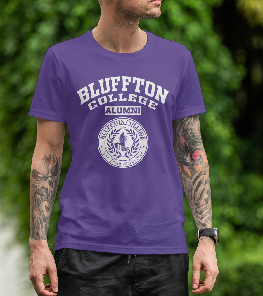 Bluffton College Alumni The Truth Makes Free 1899 Seal T-Shirt