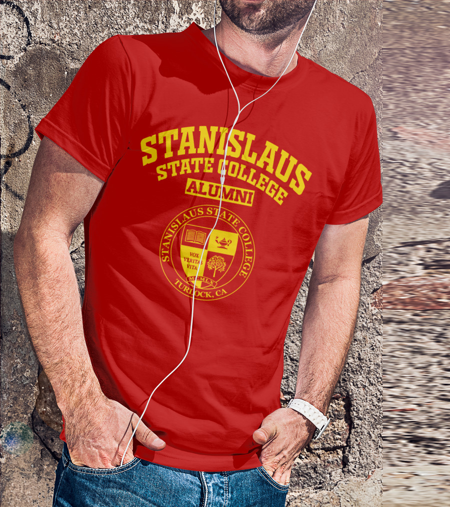 Stanislaus State College Alumni Seal Turlock CA Vox Veritas Vita T-Shirt