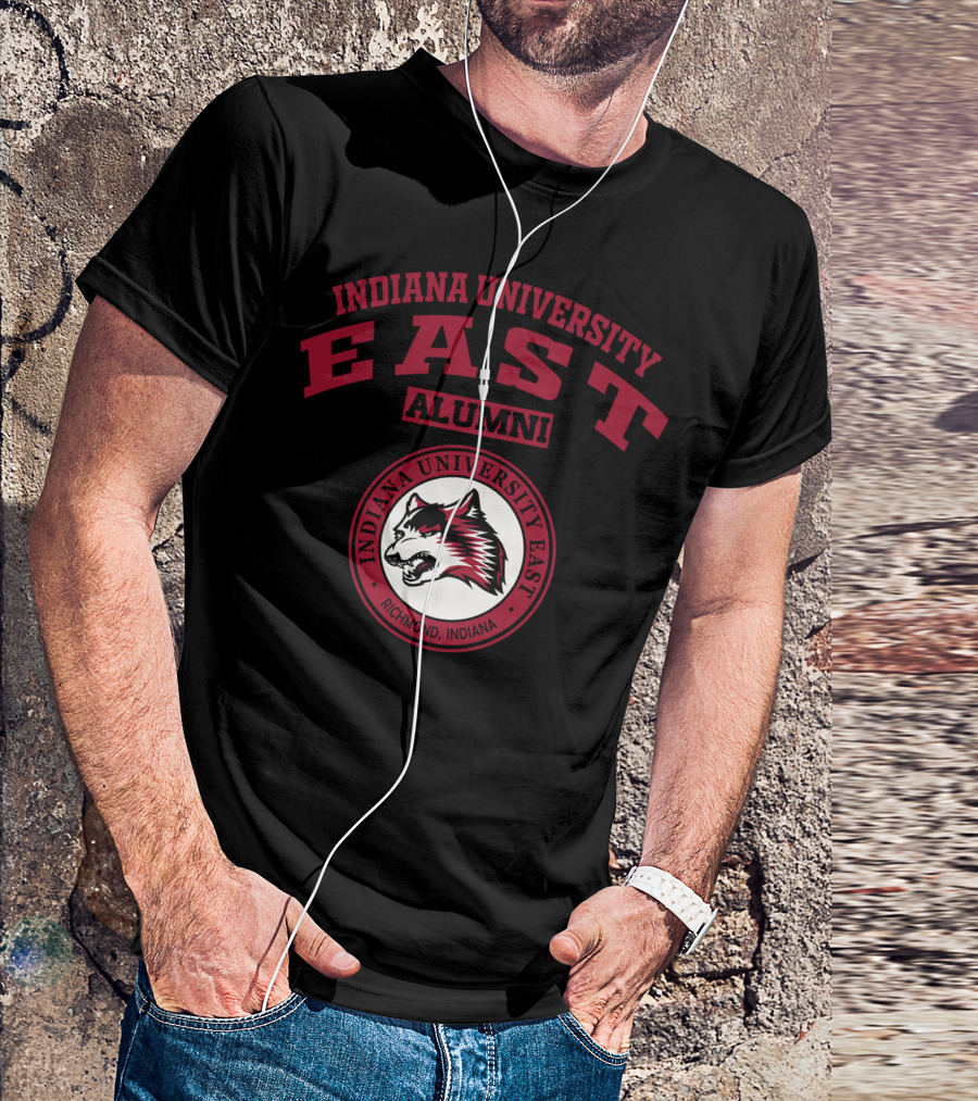 Indiana University East Alumni Richmond Indiana Wolf T-Shirt