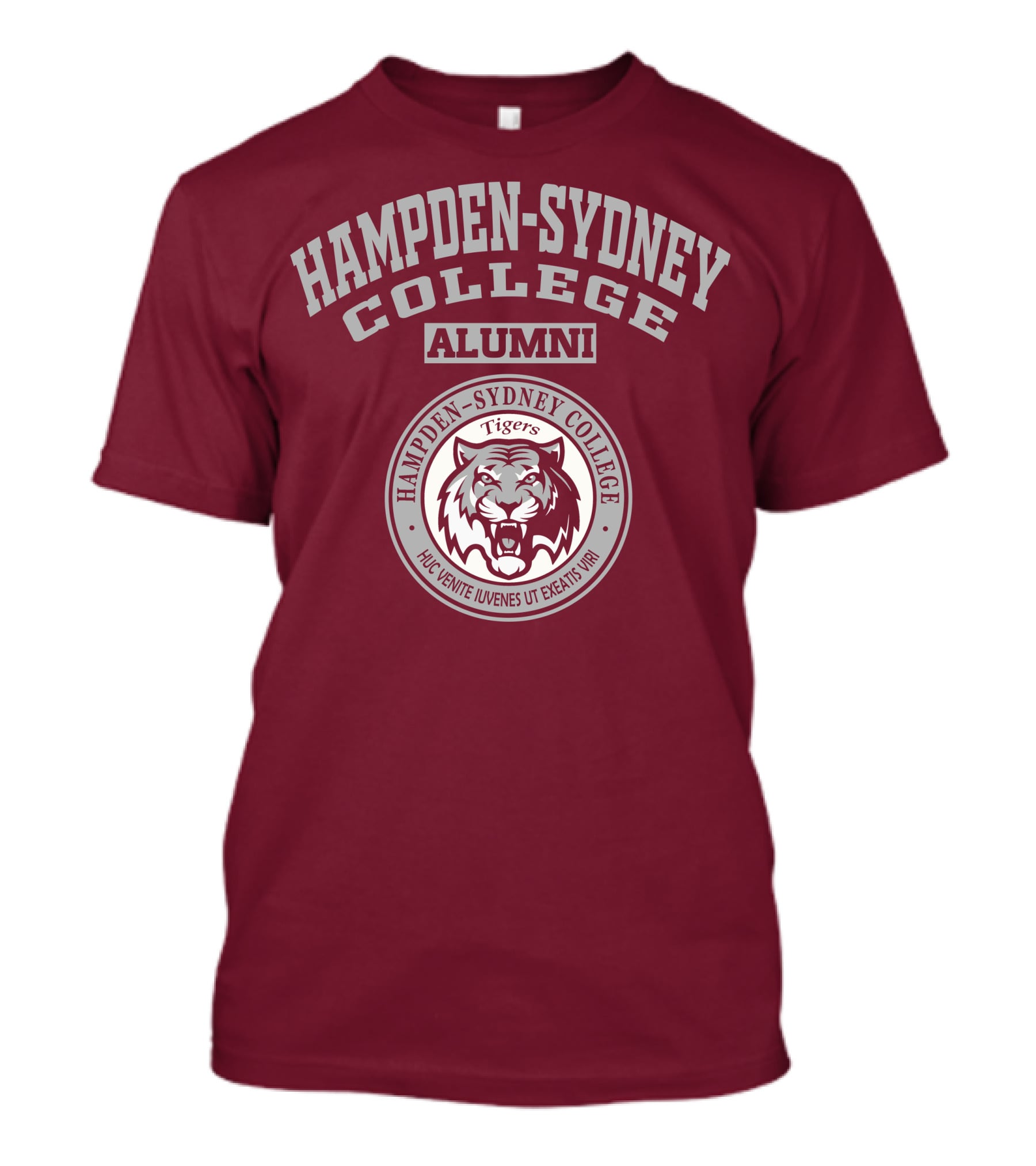 Hampden–Sydney College Alumni Tigers Huc Venite Iuvenes Ut Exeatis Viri T-Shirt