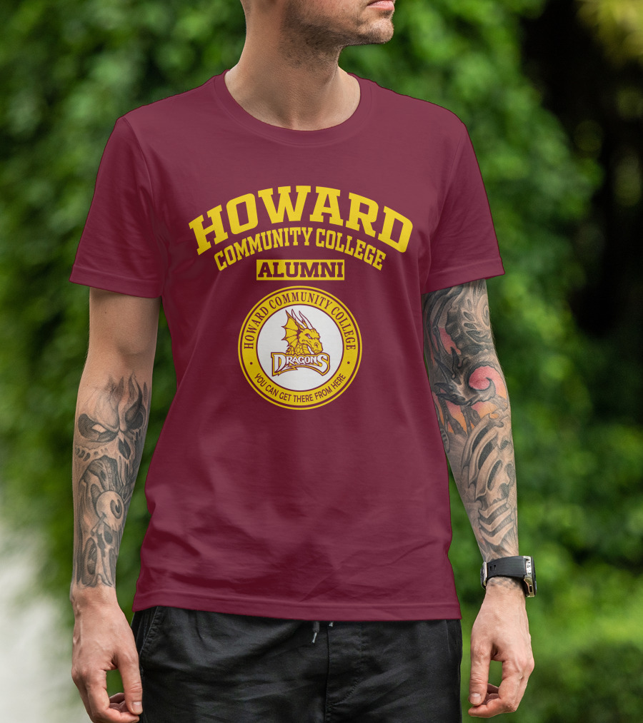 Howard Community College Alumni Dragons You Can Get There From Here T-Shirt