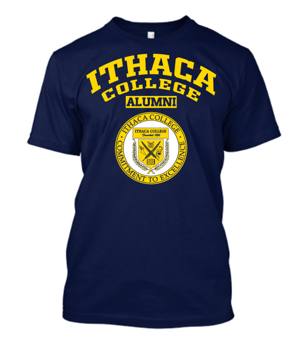 Ithaca College Alumni Commitment To Excellence Founded 1892 Emblem T-Shirt
