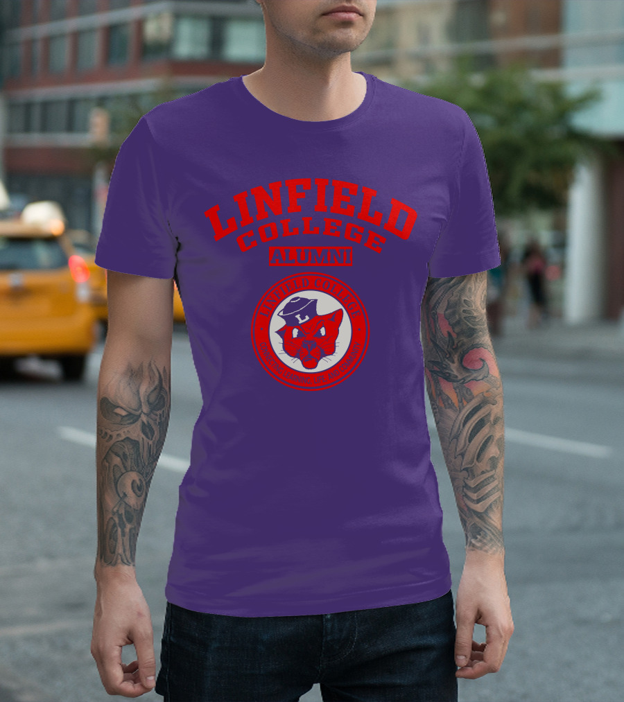 Linfield College Alumni Confido Personal Development Mascot T-Shirt