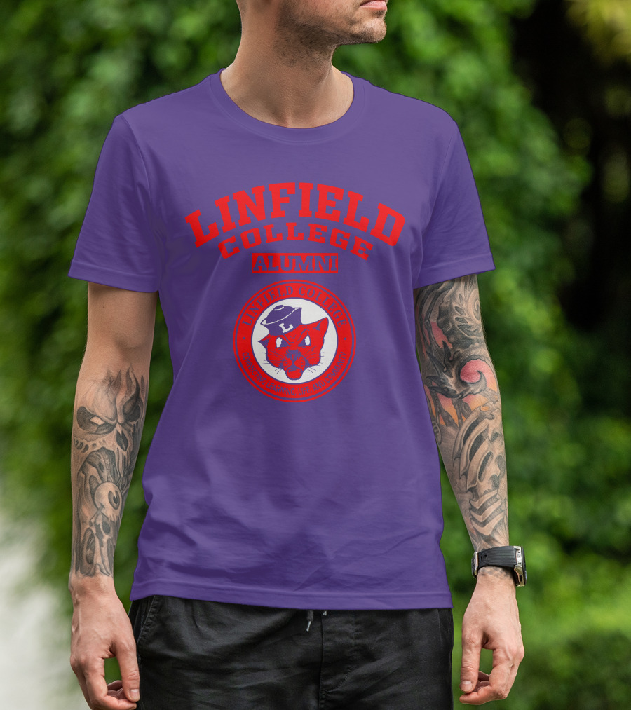 Linfield College Alumni Confido Personal Development Mascot T-Shirt